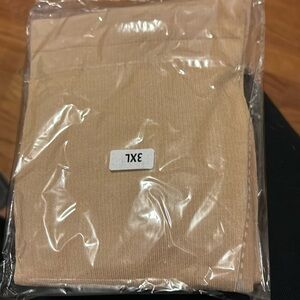 3x beige compression socks, 2 pairs